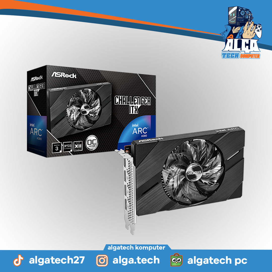 ASROCK INTEL ARC A380 6GB GDDR5 (NEW FULLSET GARANSI OFF)
