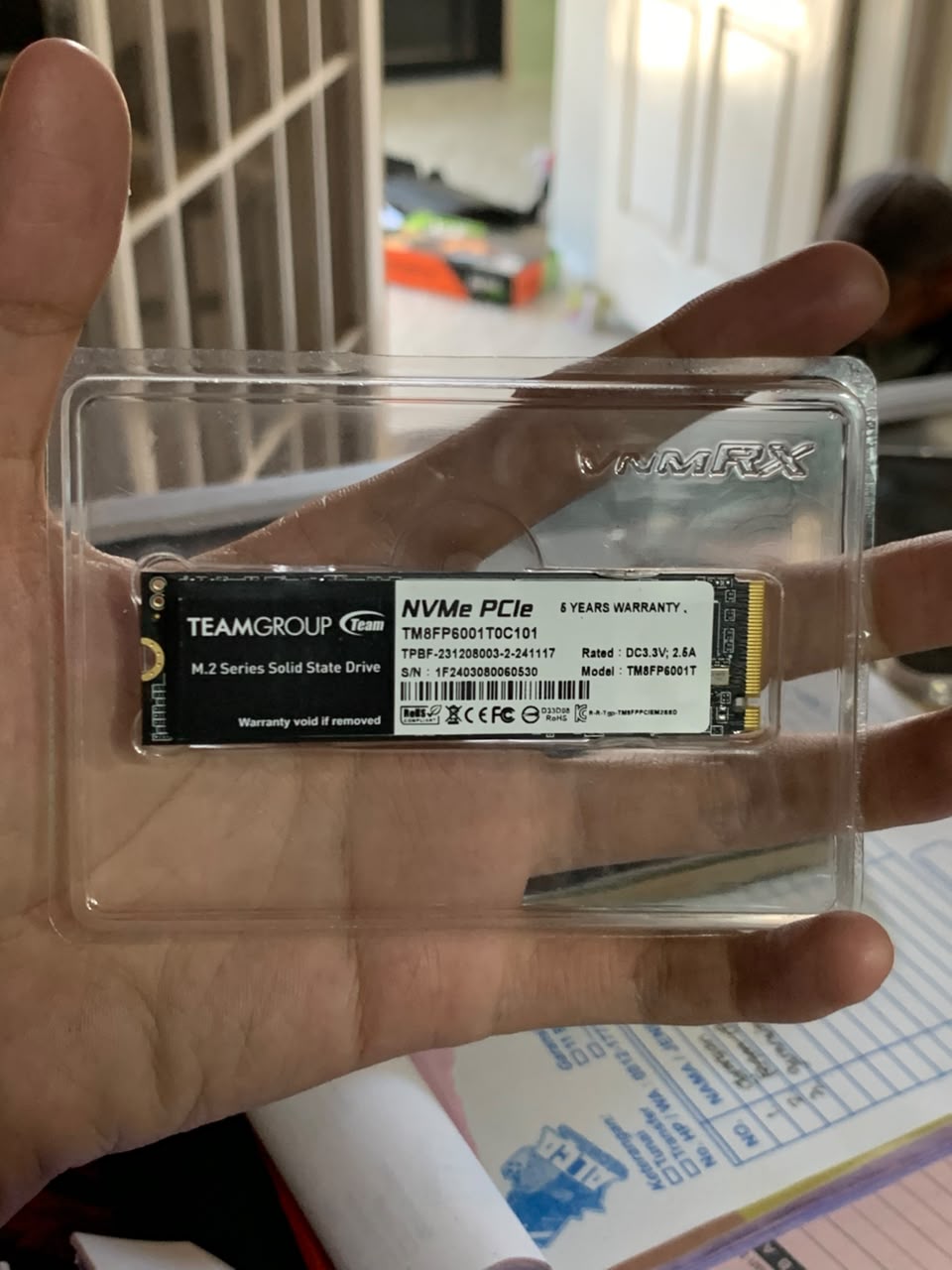 TEAM GROUP MP33 NVME 1TB GEN 3 2nd (Unit Only) Garansi On 2028
