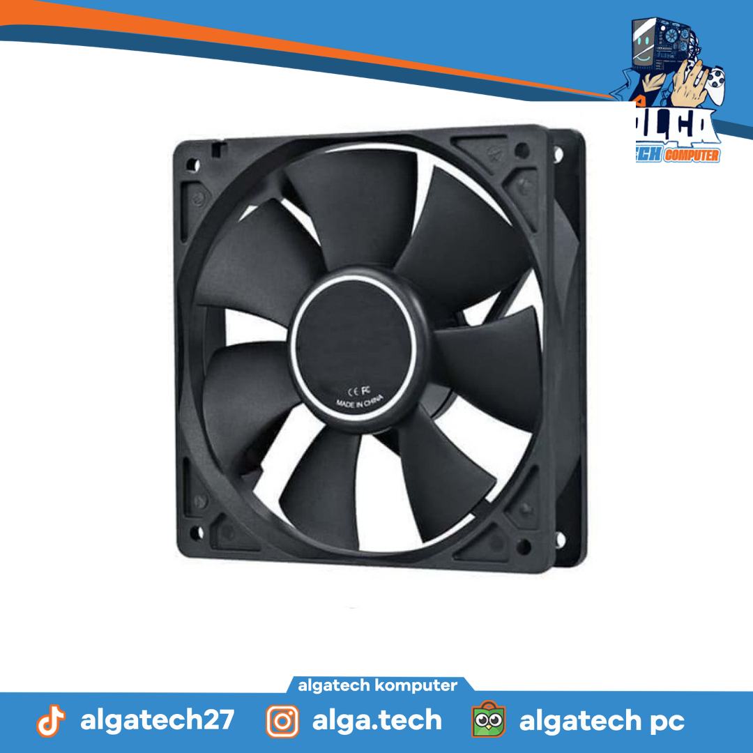 FAN 12CM BLACK POLOS 12CM